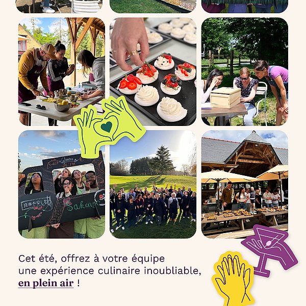 [ EN PLEIN AIR ] Cet été, offrez à votre équipe une expérience culinaire inoubliable en plein air ! 🌞 

Sous le soleil...